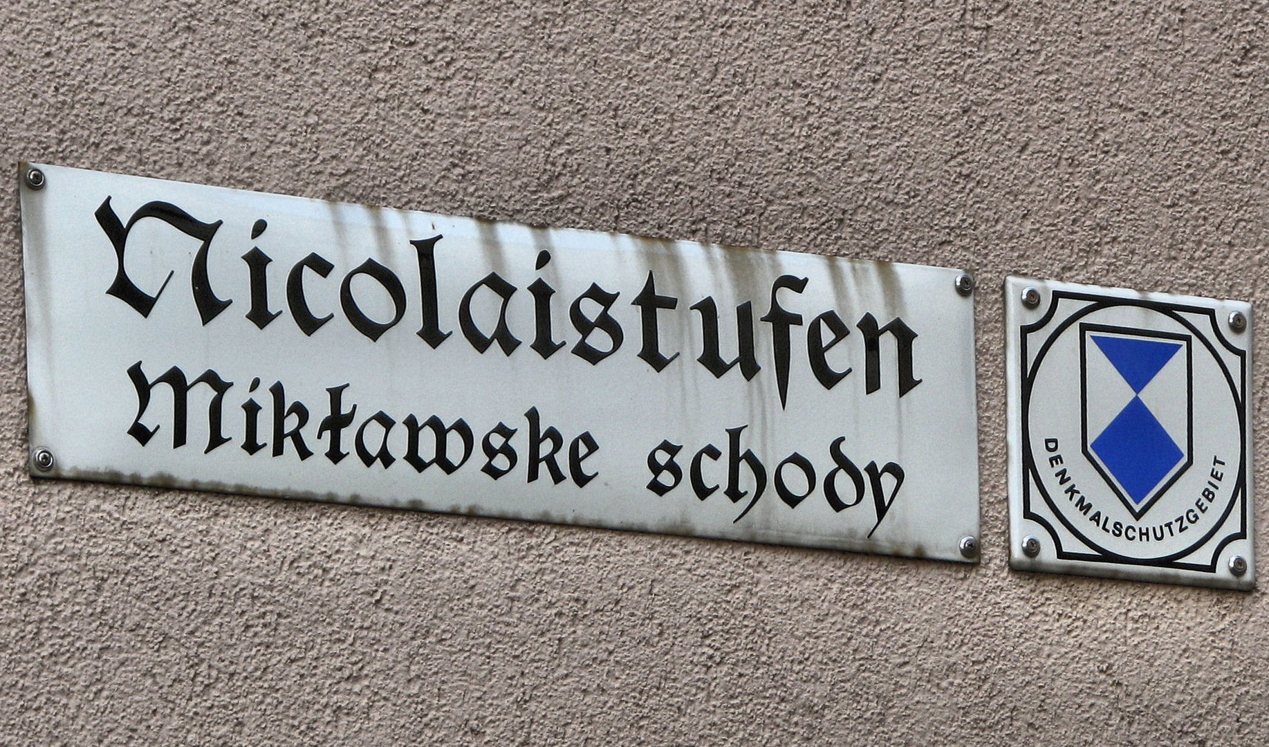 Straßenschilder in Bautzen