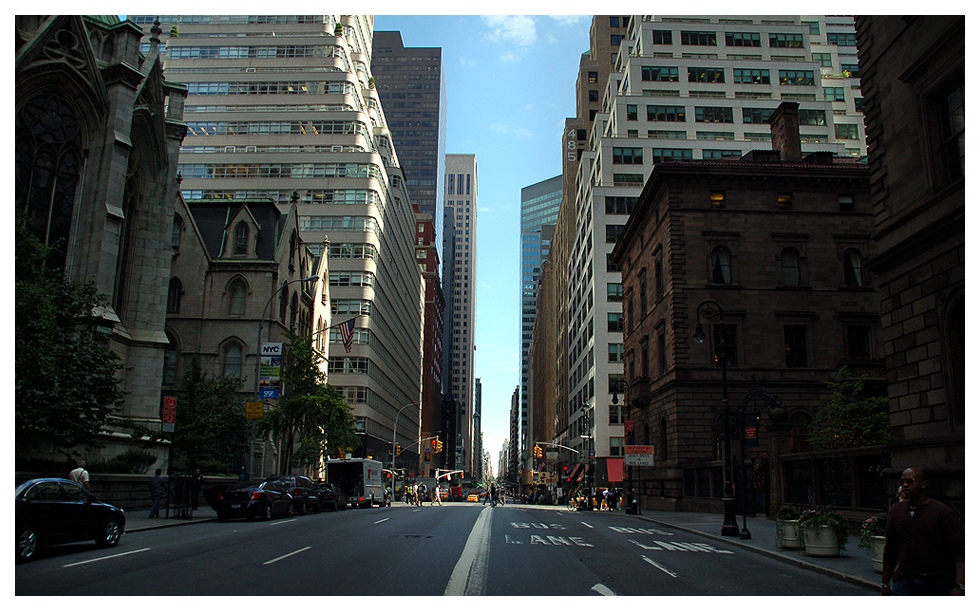 Straßenschlucht in New York