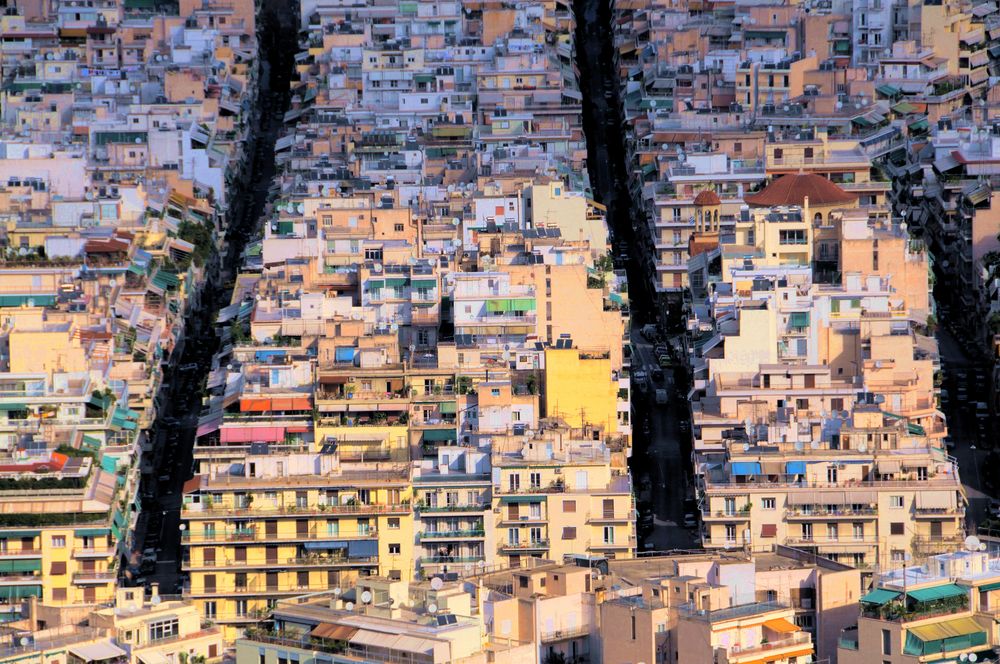 Straßenschluchten in Athen