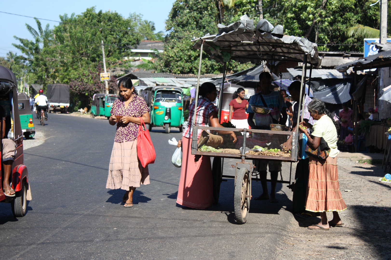 Straßenstand auf Sri Lanka