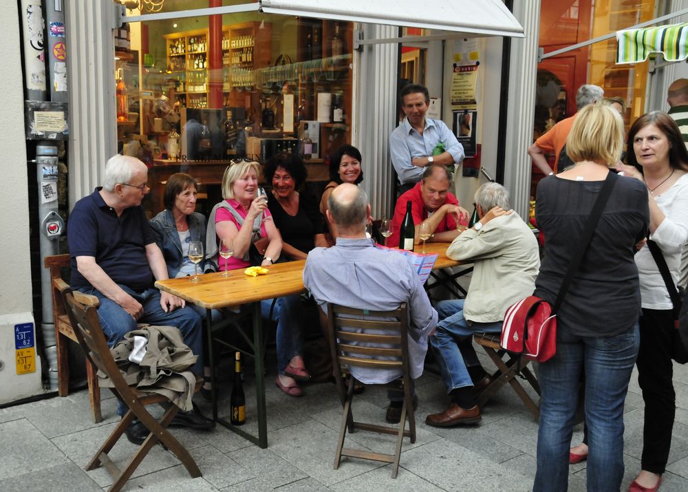 Strassenszene bei Göttinger Nacht der Kultur