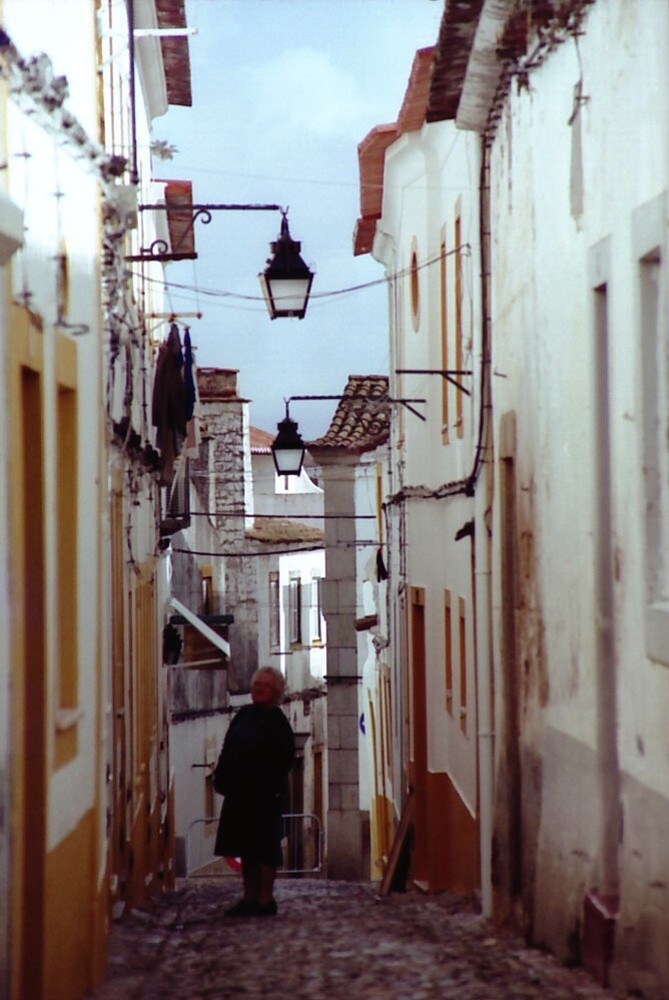 Strassenszene im Bairro Alto, Lisboa