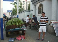 Straßenszene im sommerlichen Hefei (2)