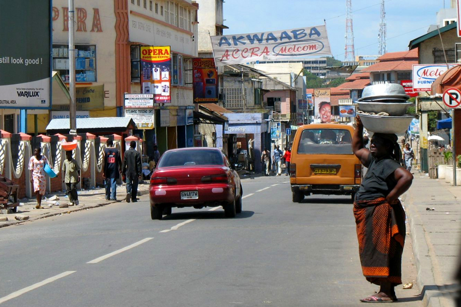 Strassenszene in Accra Ghana