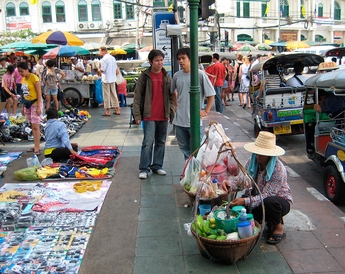 Straßenszene in Bangkok