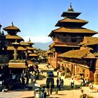 Straßenszene in Bhaktapur , Nepal