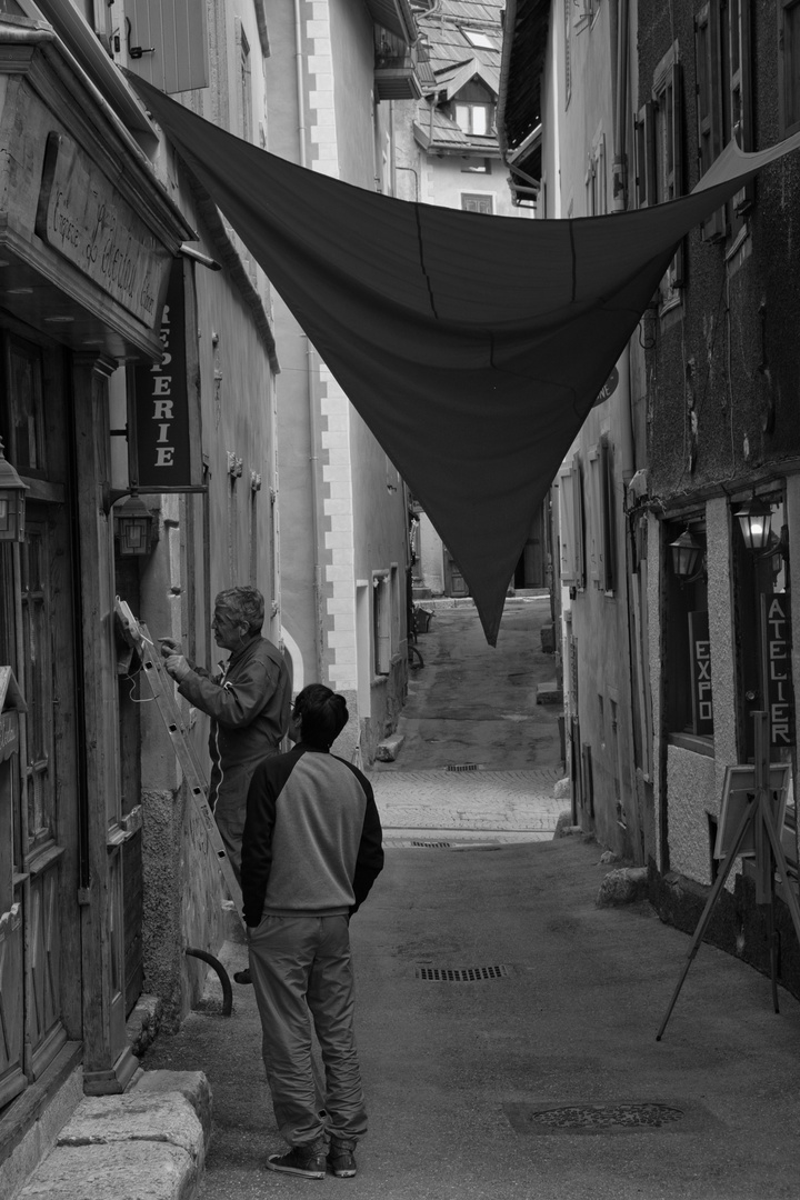 Strassenszene in Briancon