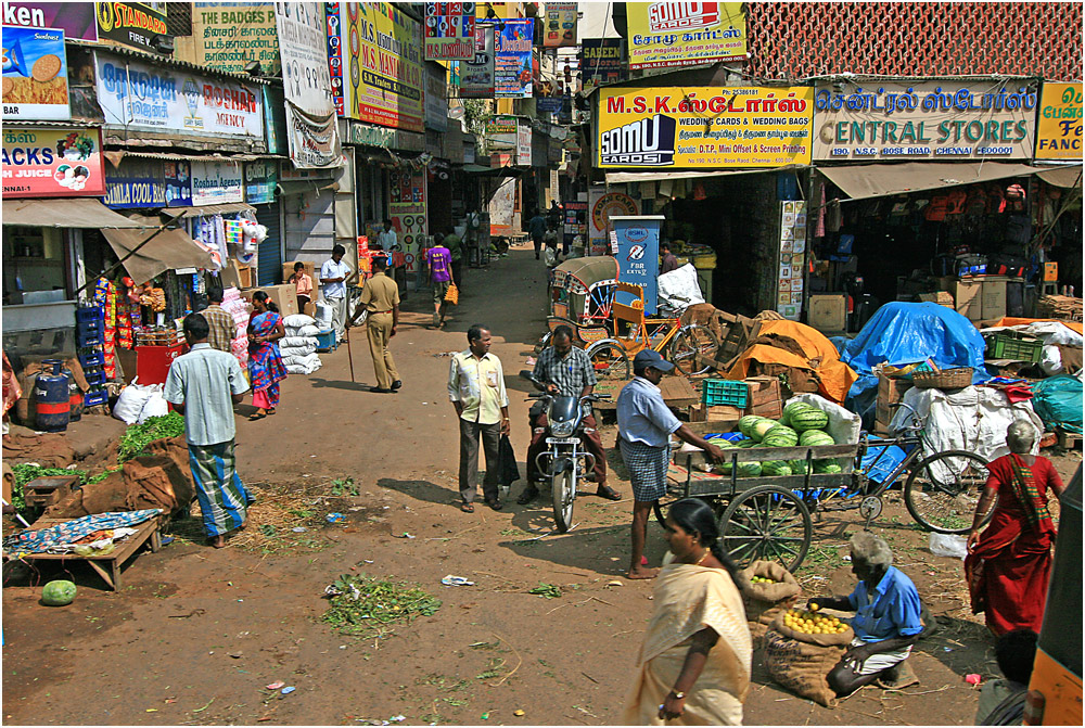 Straßenszene in Chennai (Madras)