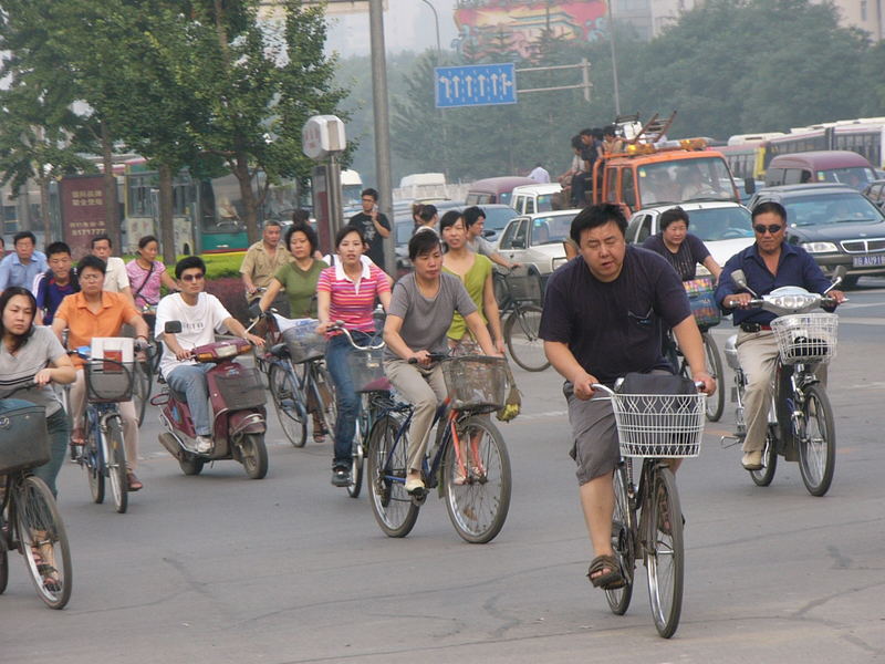 Straßenszene in China