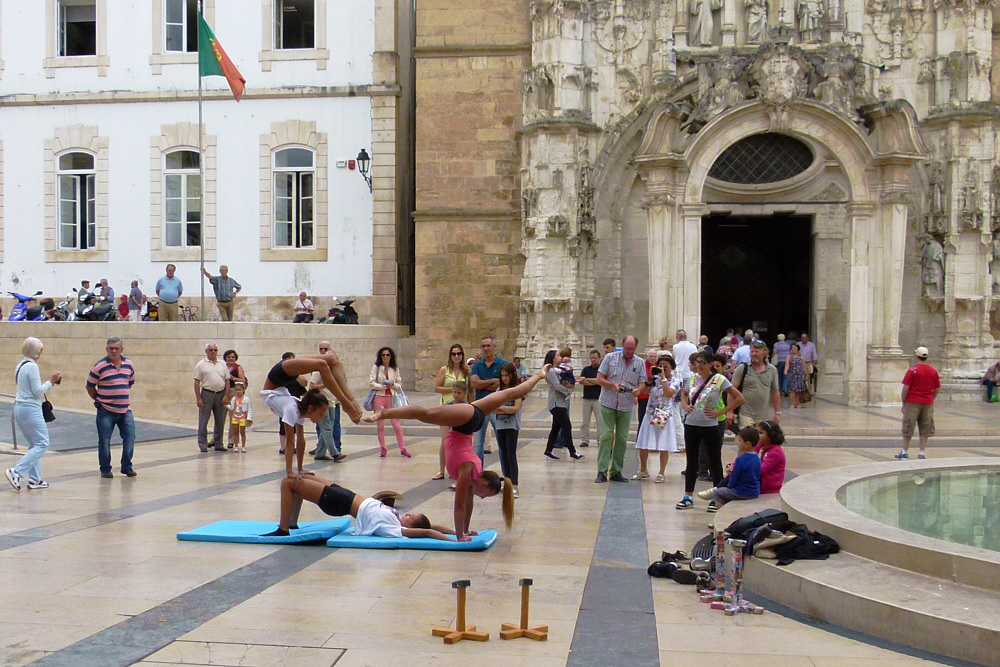 Strassenszene in Coimbra/ Portugal