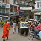 Straßenszene in Dharamsala, Indien