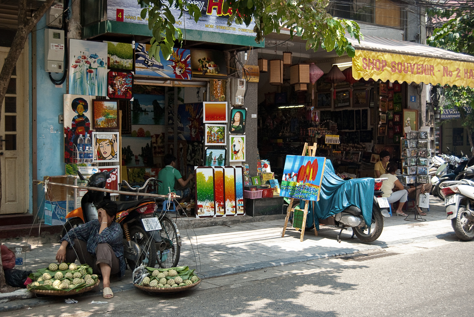 Straßenszene in Hanoi