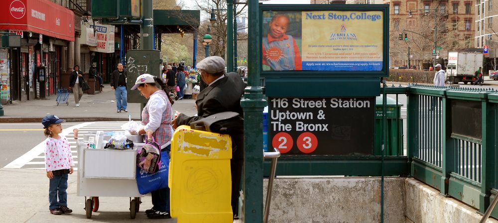 Straßenszene in Harlem