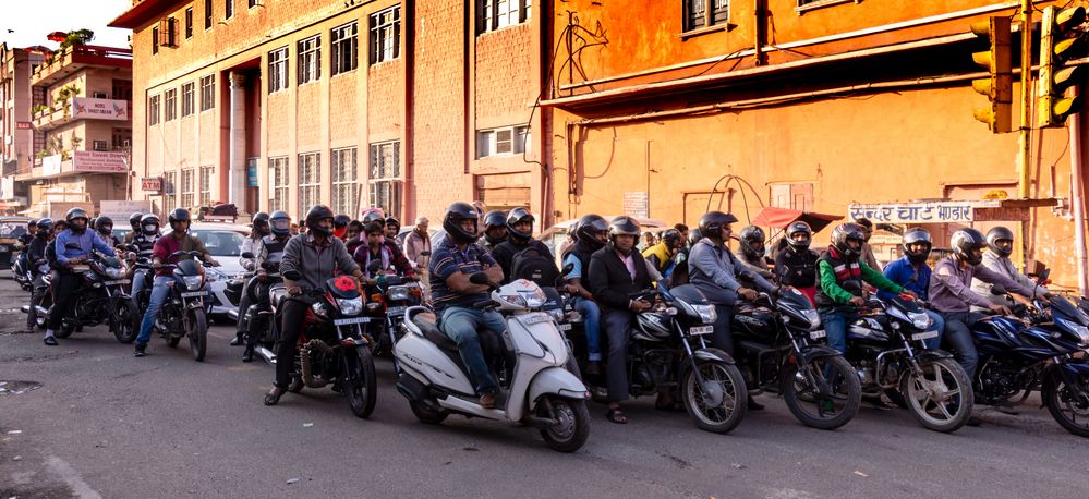 Straßenszene in Jaipur - Rajastan - Indien