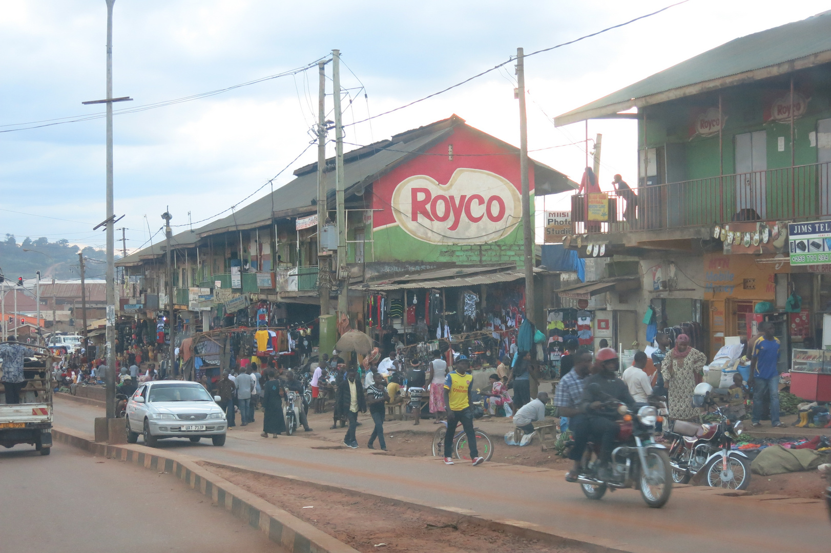 Straßenszene in Kampala