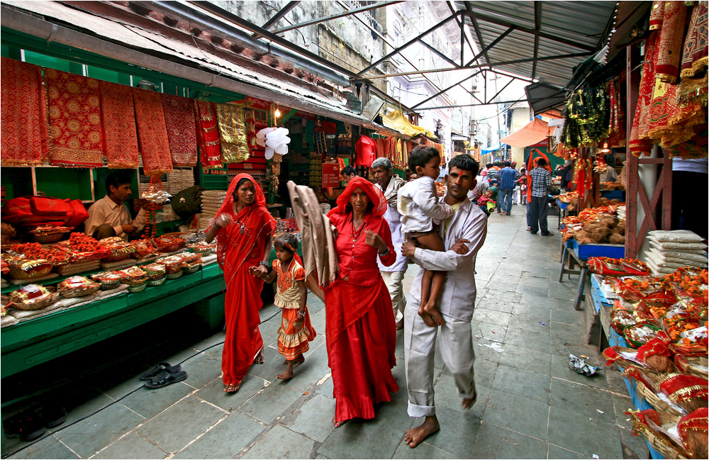 Straßenszene in Kangra