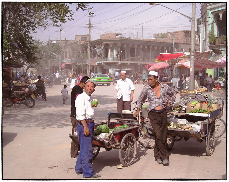 Strassenszene in Kashgar