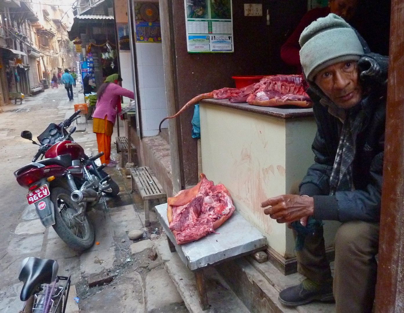 Straßenszene in Kathmandu