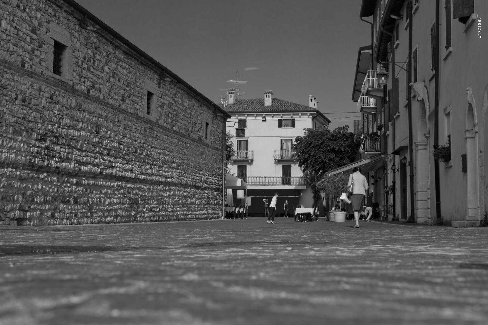 Straßenszene in Lazise