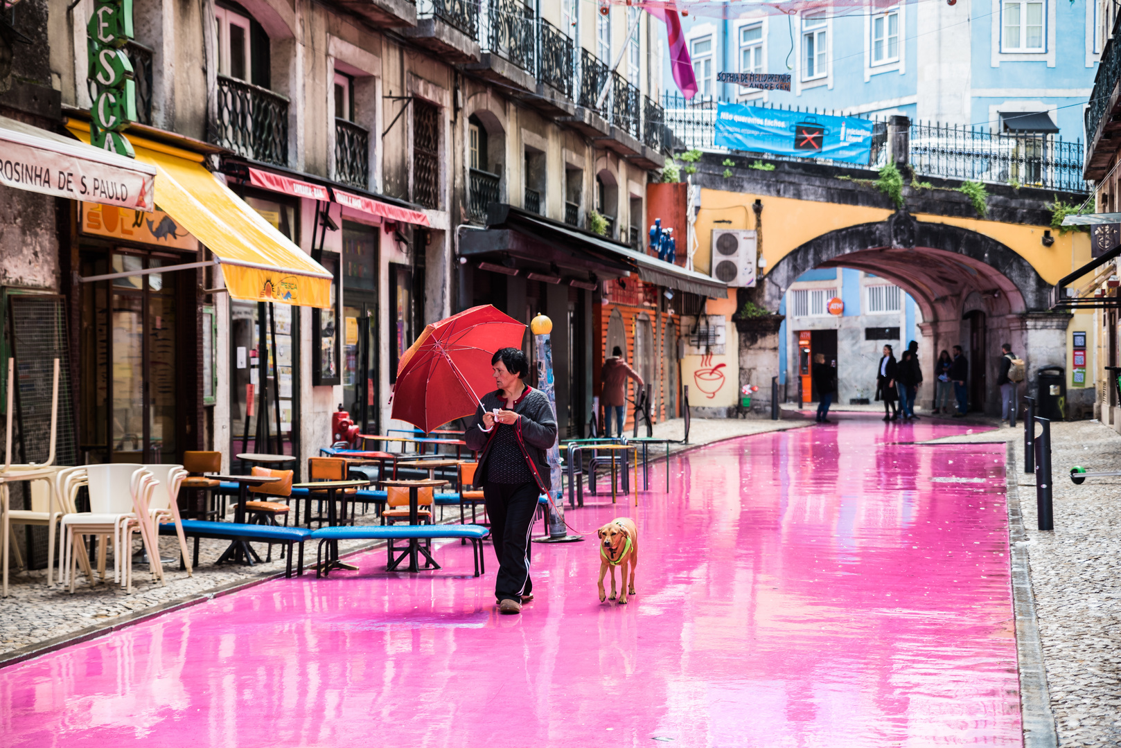 Straßenszene in Lissabon