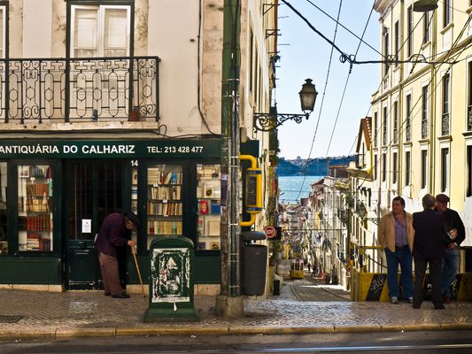 Straßenszene in Lissabon