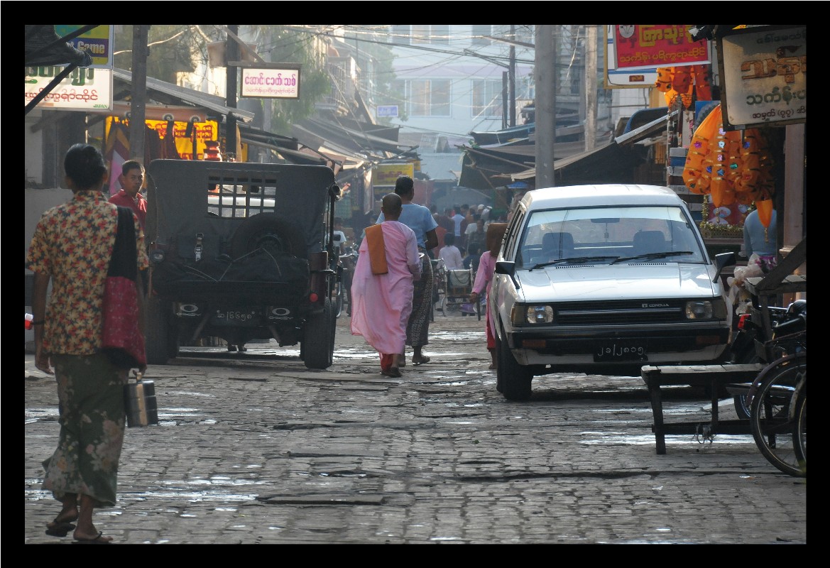 Strassenszene in Mandalay