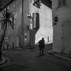 Straßenszene in Marseille Panier