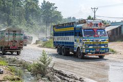 Strassenszene in Nepal_Richtung Terai