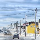 Straßenszene in Nordnorwegen, irgendwann im März