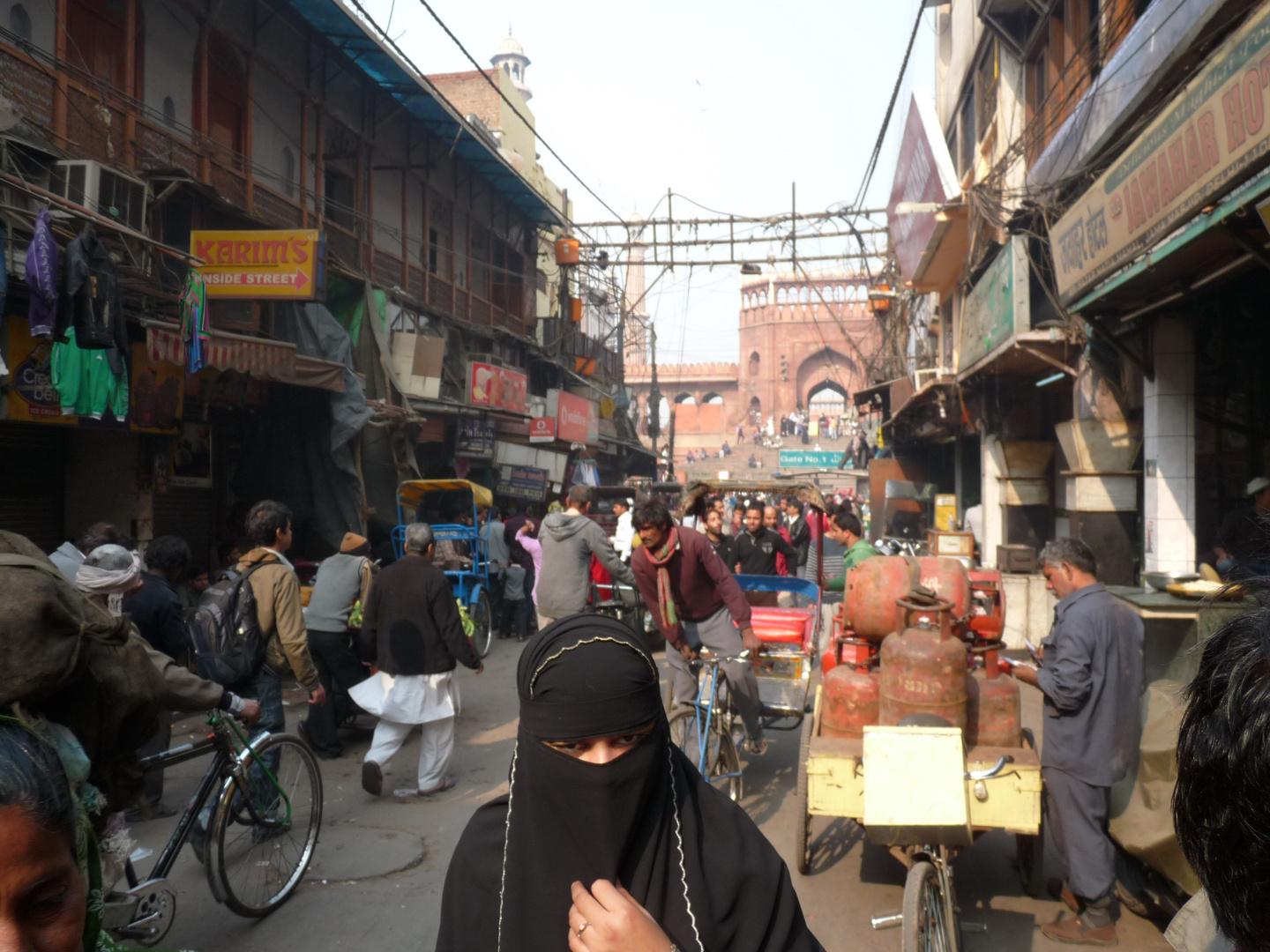 Strassenszene in Old Delhi