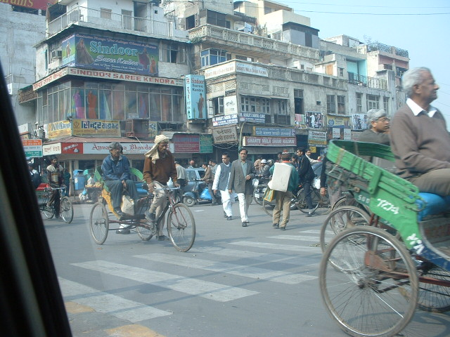 Strassenszene in Old Delhi