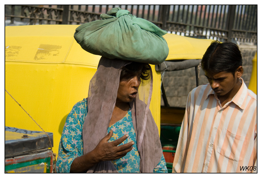 Strassenszene in Old Delhi