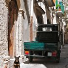 Straßenszene in Ostuni, Apulien