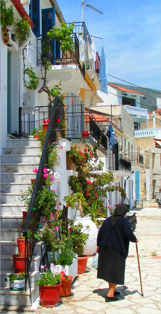 Strassenszene in Parga