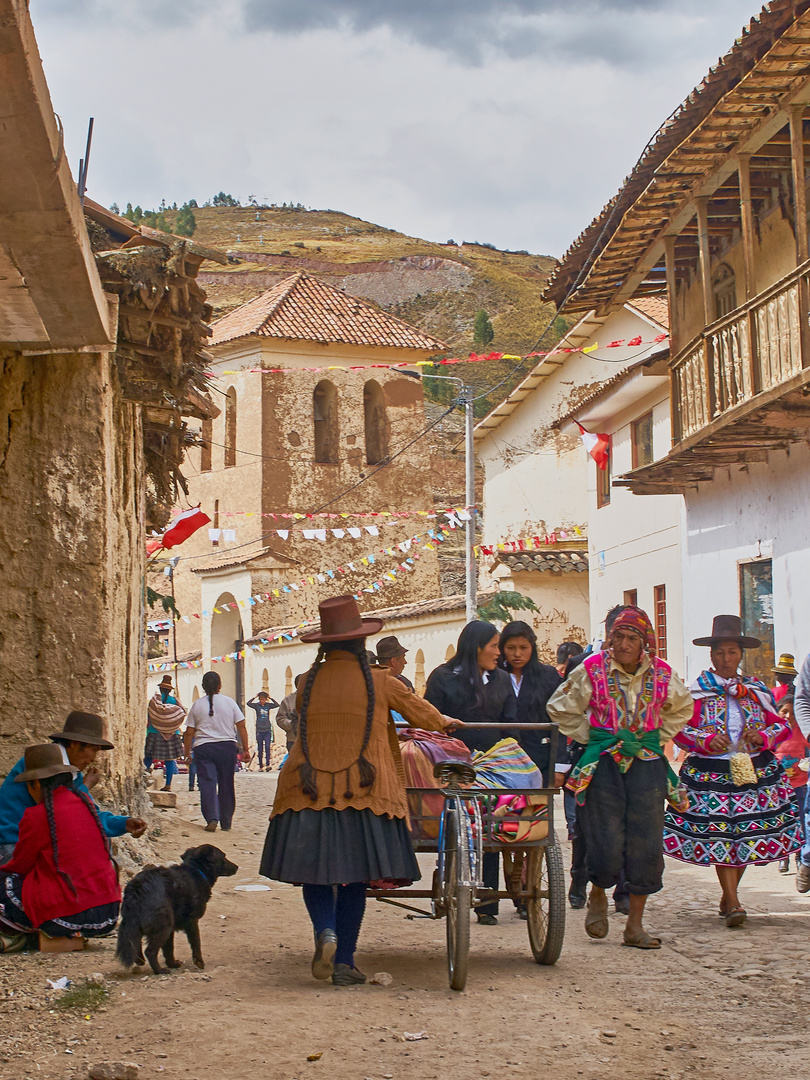 Strassenszene in Peru