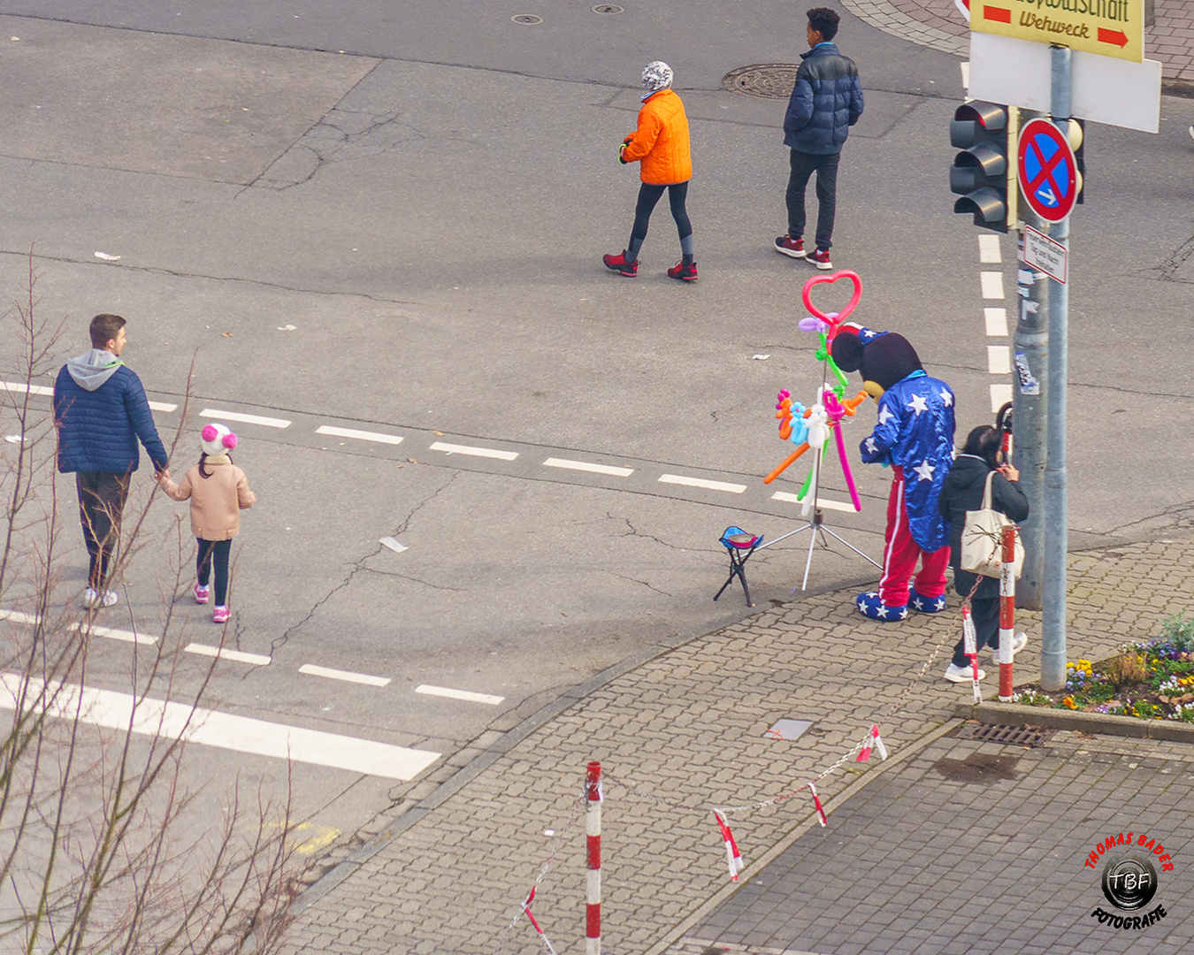 Strassenszene in Schriesheim ...