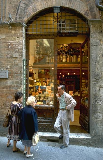 Strassenszene in Siena