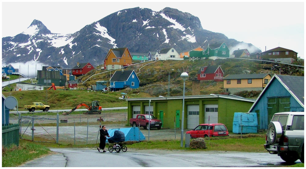 Straßenszene in Sisimiut