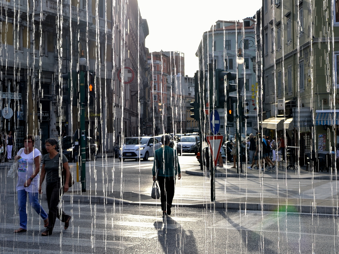 Straßenszene in Triest