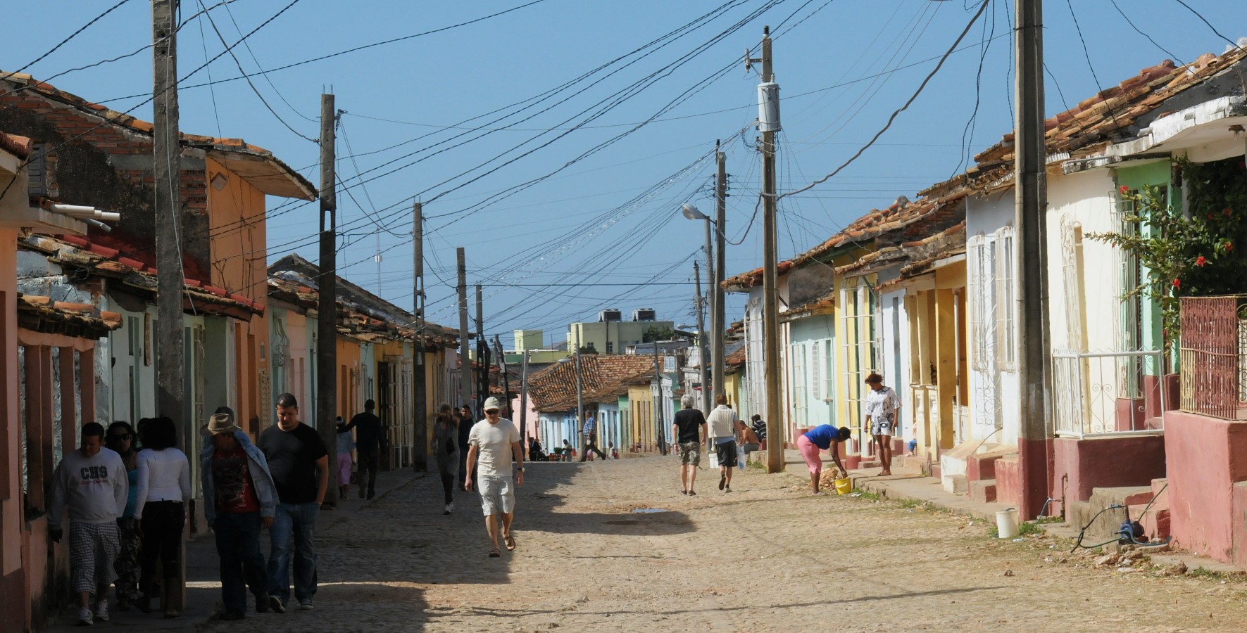 Strassenszene in Trinidad