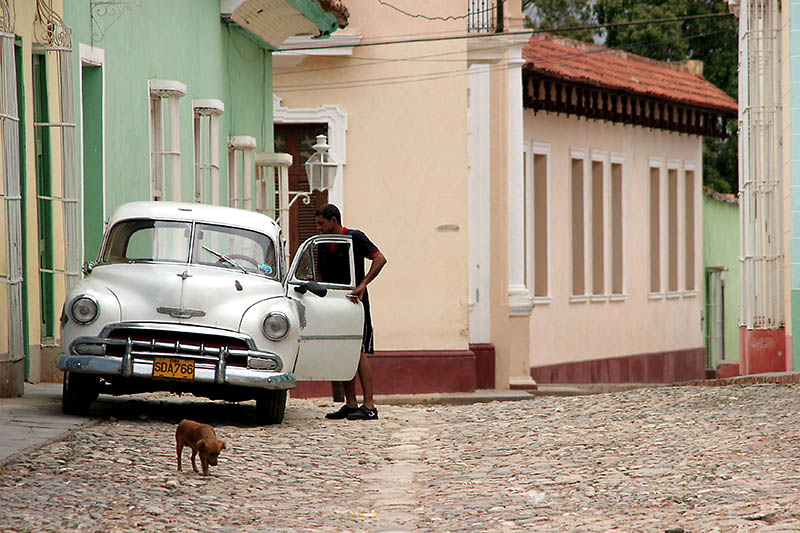 Strassenszene in Trinidad