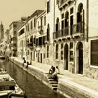 Straßenszene in Venedig