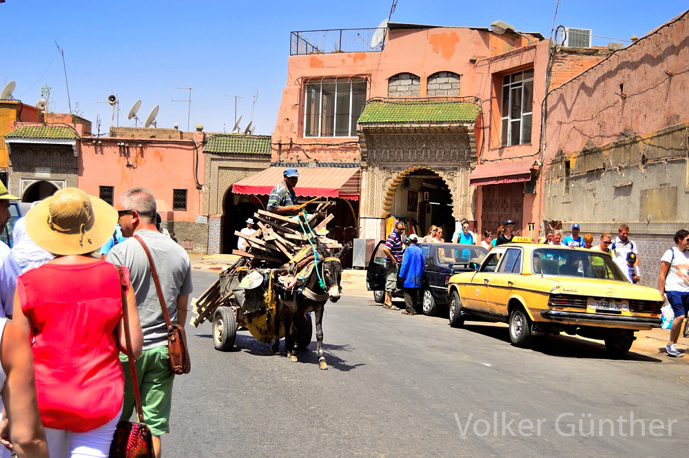 Straßenszene Marokko Marrakesch