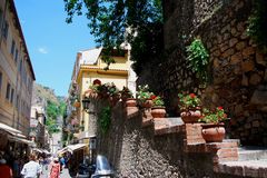 Straßenszene Taormina