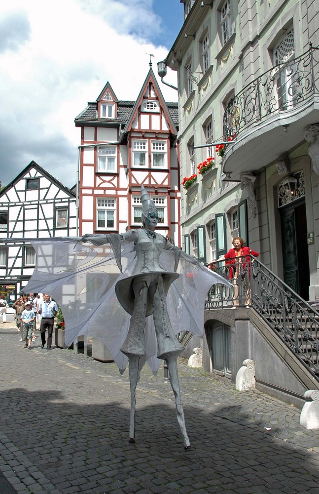 Strassenteather in Monschau Stadt