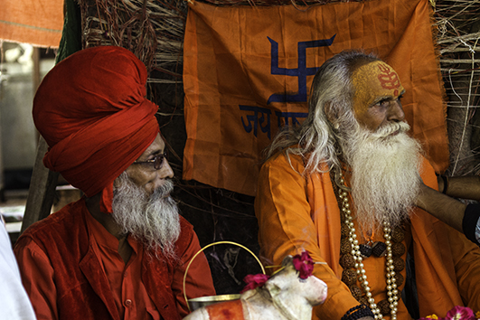 Straßentempel beim Pushkar Fest