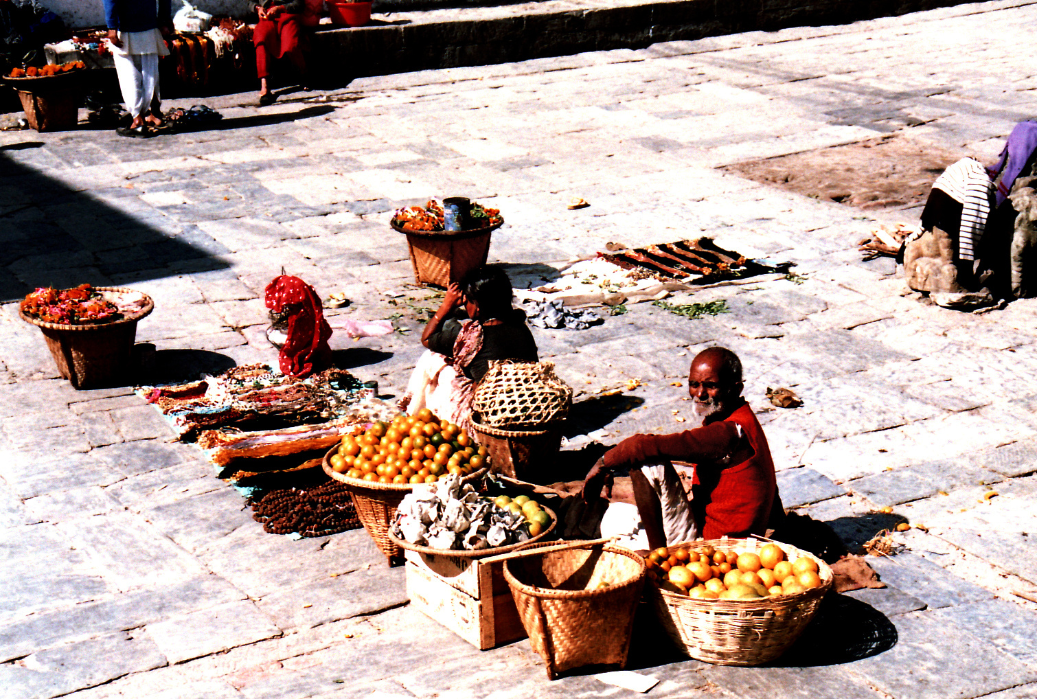 Strassenverkäufer in Kathmandu