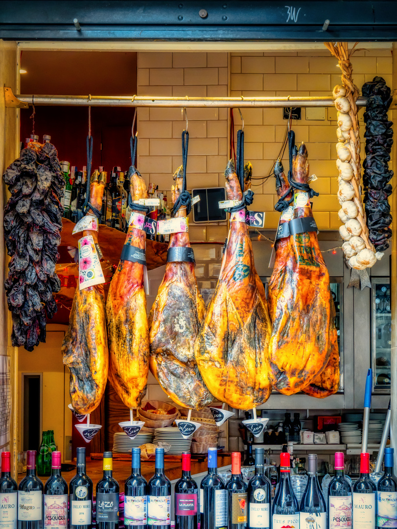 Straßenverkauf in Malaga Tapas und mehr