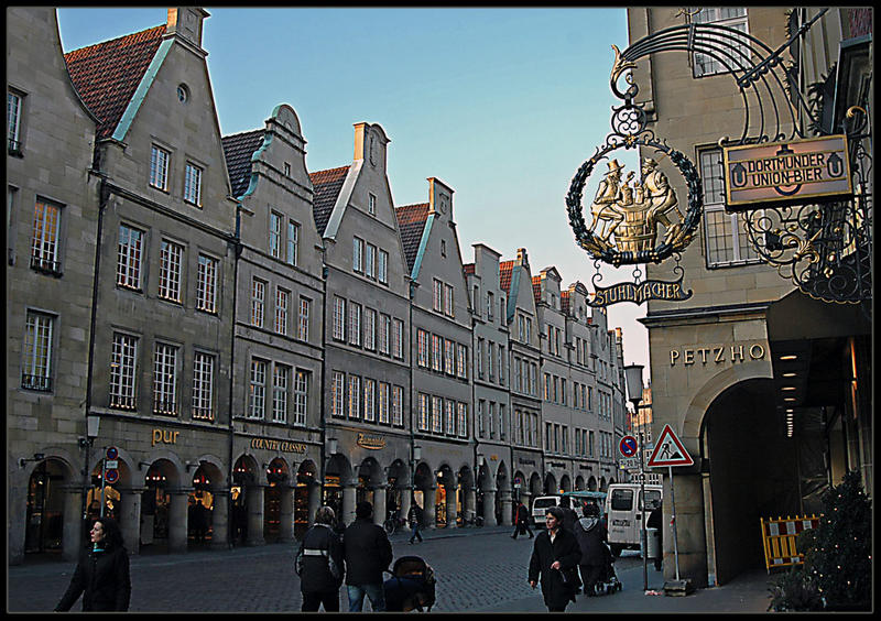 Straßenzene in Münster