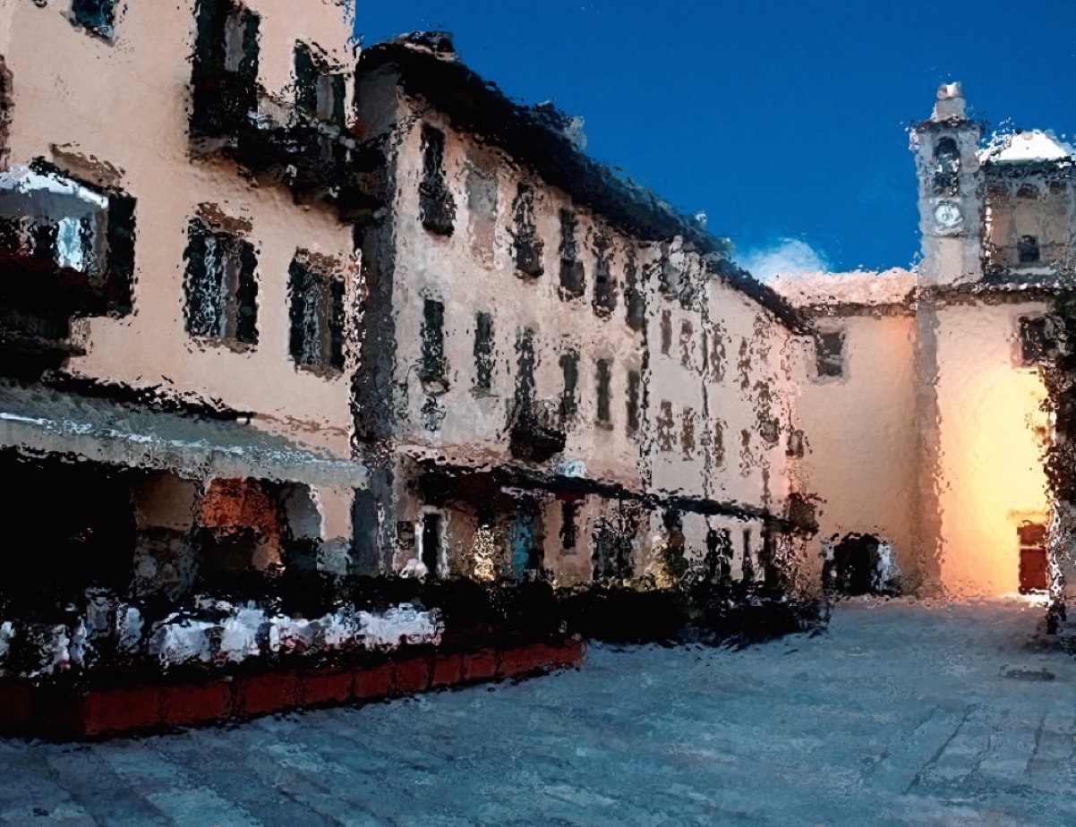 Strassenzug in Cannobio Lago Maggiore